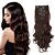 cheap Clip in Extensions-12pcs/set Long Wavy Hair Extensions Synthetic Clip In Hair Extensions Ombre Honey Blonde Dark Brown Thick Hairpieces