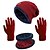 cheap Hiking Clothing Accessories-Winter Beanie Hat Scarf Gloves Set for Men and Women, Beanie Gloves Neck Warmer Set with Warm Knit Fleece Lined Skull Cap Beanie Solid Color Woolen Cloth Black Burgundy Grey for camping hiking Ski