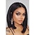 cheap Black &amp; African Wigs-Short Bob Wig Women Black Straight Hair Synthetic Hair Women Costume Wigs Short Bob Wigs for Everyday Cosplay Party Halloween Use