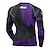 cheap Running Tops-Men&#039;s Compression Shirt Running Shirt Long Sleeve Top Athletic Athleisure Winter Spandex Breathable Quick Dry Moisture Wicking Fitness Gym Workout Running Sportswear Activewear White Red Blue