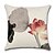cheap Throw Pillows &amp; Covers-Lotus Double Side Cushion Cover 4PC Soft Decorative Square Throw Pillow Cover Cushion Case Pillowcase for Bedroom Livingroom Superior Quality Machine Washable Indoor Cushion for Sofa Couch Bed Chair