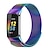 voordelige Fitbit-horlogebanden-Slimme horlogeband Compatibel met: Fitbit Charge 5 Roestvrij staal Smartwatch Band Elastisch Magnetische sluiting Milanese lus Vervanging Polsbandje