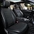 preiswerte Autositzbezüge-1 Stück Autositzbezüge Luxus-Autoprotektoren Universal-Anti-Rutsch-Fahrersitzbezug Leder mit Lehnenstreifen-Typ Einfache Installation Universal-Fit-Innenausstattung für Auto-LKW-Van Suv