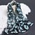 cheap Chiffon Scarves-Women&#039;s Women&#039;s Shawls &amp; Wraps Street Daily Date Wine Green Scarf Florals / Party / Silk / Cute / Fall / Winter
