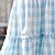 cheap Dresses and Jumpsuits-Mommy and Me Dresses Plaid  Light Blue Half Sleeve Midi Casual Dress Family Photo Matching Outfits