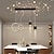 voordelige Hanglampen-100cm 4-lichts dimbaar cluster ontwerp led hanglamp metalen artistieke stijl nieuwigheid geschilderde afwerkingen nordic stijl eetkamer slaapkamer verlichting 110-240v