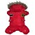 levne Oblečky pro psy-kombinéza s kapucí nepromokavé oblečení pro malého psa letec fleece zimní kabát zimní kombinéza pes kočka parka bunda látková kapka doprava (m, červená)