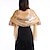 Недорогие Шали-женская накидка элегантная солнцезащитная накидка без рукавов из органзы на свадьбу для гостей чистого цвета для вечеринки / вечера все сезоны
