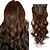 cheap Clip in Extensions-12pcs/set Long Wavy Hair Extensions Synthetic Clip In Hair Extensions Ombre Honey Blonde Dark Brown Thick Hairpieces