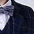 cheap Sets-Kids Boys Suit &amp; Blazer Clothing Set 3 Pieces Long Sleeve Blue Plaid Bow Cotton Party Gentle Regular 3-13 Years / Spring / Fall
