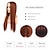 cheap Synthetic Wig-Long Straight Hair Dark Orange Wig Natural-looking Cosplay Synthetic Replacement Wig