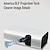 baratos Projetores-Lenovo p200 mini projetor led mini bolso portátil portátil com foco automático correção keystone wifi projetor bluetooth 1080p 200 lm projetor mini home media player video beamer