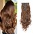 cheap Clip in Extensions-12pcs/set Long Wavy Hair Extensions Synthetic Clip In Hair Extensions Ombre Honey Blonde Dark Brown Thick Hairpieces