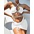 voordelige Bikini&#039;s &amp; Badmode-Dames Zwemkleding Bikini Driedelig Normaal Zwempak Met ruches Trekkoord Open achterkant Uitknippen Effen Kleur Klaver Wit Zwart blauw Rood Gewatteerd V-Wire Badpakken nieuw Vakantie Modieus / Sexy