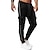 cheap Men&#039;s Active Pants-Men&#039;s Sweatpants Joggers Drawstring Pocket High Waist Bottoms Athletic Winter Running Walking Jogging Breathable Quick Dry Moisture Wicking Normal Sport Color Block Activewear Black+Gray Black Red