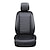 cheap Car Seat Covers-1 PCS Car Seat Covers Luxury Car Protectors Universal Anti-Slip Driver Seat Cover  Leather with Backrest Strip-type Easy Install Universal Fit Interior Accessories for Auto Truck Van SUV