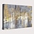levne Abstraktní malby-nástěnné obrazy na plátně malba umělecká díla obraz abstraktní nůž malba zlatá krajina výzdoba domova srolované plátno bez rámu nezarámované nenatažené