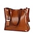 cheap Handbag &amp; Totes-Women&#039;s Tote Shoulder Bag Tote PU Leather Shopping Daily Office &amp; Career Rivet Solid Color Black Red Wine Brown
