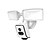 cheap Indoor IP Network Cameras-ESCAM QF612 garden light 3MP garage light PIR motion detection WIFI connection IP66 two-way voice H.265 smart dual light source night vision floodlight camera