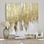 levne Abstraktní malby-olejomalba ručně malované ručně malované nástěnné umění moderní zlatá abstraktní domácí dekorace výzdoba natažený rám připraven k zavěšení