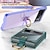 זול מארז סמסונג-טלפון מגן עבור סמסונג גלקסי Z Flip 5 Z Flip 4 Z Flip 3 כיסוי אחורי מחזיק טבעת עמיד לאבק מגן עדשות מצלמה אחיד PC