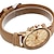 זול שעוני קוורץ-ז&#039;נבה נשים קווארץ חוץ שעונים יום יומיים שעון יד אנלוגי עמיד במים רצועת עור שעון