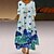olcso Női ruhák-Női A vonalú ruha Maxi hosszú ruha Lóhere Medence Fehér Háromnegyedes Virágos Aszimmetrikus szegély Gomb Nyomtatott Ősz Tavasz V-alakú Alkalmi Szüret Szabadság 2022 S M L XL XXL XXXL 4 XL 5 XL