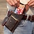 cheap Men&#039;s Bags-men&#039;s leather mobile phone bag cowhide belt bag pockets new wear belt leather mobile phone bag sports tactical pockets men