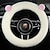 levne Potahy na volant-univerzální kryt volantu kreslené ucho roztomilé plyšové zimní auto interiér australský vlněný kryt na volant ženský dárek