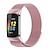 abordables Correas para FitBit-Correa de Smartwatch Compatible con Fitbit Charge 5 Acero Inoxidable Reloj inteligente Correa Elástico cierre magnético Banda de metal Reemplazo Pulsera
