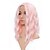 voordelige Pruiken-licht roze pruik dames krullend haar golvend synthetische dames pruik pure pastel cosplay pruik geschikt voor meisjes om te kleden halloween pruiken
