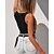 cheap Blouses &amp; Shirts-Women&#039;s Bodysuit Black White Light Green Button Plain Casual Sleeveless V Neck Basic S