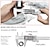 abordables Instrumentos de medición física-calibrador digital herramienta de medición calibre vernier de acero inoxidable calibres digitales electrónicos de 6 pulgadas / 150 mm calibradores de conversión de pulgadas / mm herramientas de