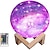 tanie Lampy projektora i projektory laserowe-Lampa 3D Galaxy Moon 5,9-calowa lampka nocna Galaxy Moon z 16 kolorami diod LED&amp;amp; pilot zdalnego sterowania z drewnianym stojakiem wyjątkowy prezent urodzinowy dla dziewcząt i chłopców, rodziny