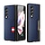 voordelige Samsung-hoesje-telefoon hoesje Voor Samsung Galaxy Z Fold 3 Achterkant Kaarthouder Stofbestendig Schokbestendig Effen TPU PC PU-nahka