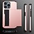 cheap iPhone Cases-Phone Case For Apple iPhone 15 Pro Max Plus iPhone 14 Pro Max Plus 13 12 11 X XR XS 8 7 Back Cover Card Holder Dustproof Shockproof Solid Colored PC