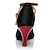 abordables Zapatos de baile latino-Mujer Zapatos de Baile Latino Zapatos de Salsa Zapatos de danza Rendimiento Sandalia Tacones Alto Hebilla Tacón Cubano Hebilla Negro y Oro Negro y Plateado Negro / Rojo