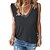 cheap Women&#039;s Clothing-independent station Women&#039;s summer new v-neck can be worn outside sleeveless vest contrast color fake two-piece vest women