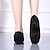 abordables Zapatos de baile para entrenar-Mujer Zapatos de Baile Latino Practica Trainning Zapatos de baile Baile en línea Interior Profesional chacha Suela Dividida Talón grueso Negro