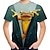 voordelige jongens 3d t-shirts-Kinderen Jongens T-shirt dier School 3D-afdrukken Korte mouw Actief 3-12 jaar Zomer Regenboog