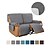 cheap Recliner Chair Cover-2 Seater Anti-Slip Recliner Sofa Cover fit Leather Recliner Sofa Water Resistant Anti-Scratch Couch Cover for Double Recliner Split Sofa Cover for Each Seat Furniture Protector with Elastic Straps