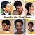 cheap Human Hair Capless Wigs-100% Human Hair Short Black Afro Kinky Curly Wigs for Women 130% Natural Color Full Machine Made Hair Human Hair Capless Wigs None Lace Wigs 4 Inch