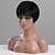 cheap Human Hair Capless Wigs-Human Hair Blend Wig Short Straight Pixie Cut Short Hairstyles 2020 With Bangs Berry Straight Machine Made Women&#039;s Natural Black #1B