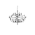 billiga Ljusdesign-ecolight 95 cm taklampa kreativ ljuskrona i ljusstil i metall, klassiskt kontor, affärer/kaféer, galvaniserat konstnärligt chic modernt 110-120v 220-240v