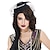 abordables Accessoires et plus-Cosplay Perruques de Cosplay Femme Coupe Asymétrique Frange latérale 19 pouce Fibre synthétique Vague de doigt Noir Marron Adulte Perruque d&#039;anime