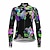 cheap Women&#039;s Cycling Clothing-21Grams Women&#039;s Cycling Jersey Long Sleeve Bike Top with 3 Rear Pockets Mountain Bike MTB Road Bike Cycling Breathable Quick Dry Moisture Wicking Reflective Strips Black Green Yellow Floral Botanical