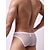 cheap Men&#039;s Exotic Underwear-Men&#039;s 3 Pack Sexy Panties Briefs Cut Out Hole Nylon Pure Color Mid Waist Plus Size Black White