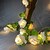 billige LED-stringlys-rose blomst blad fe lyssnorer 3m-20leds 1,5m-10leds bryllup hagefest ferie julelys dekorasjon batteri eller usb drevet