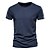 billige Casual T-skjorter for menn-Unisex T skjorte عادي Crew-hals Kortermet Klær Grunnleggende Fritid Klassisk