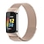levne Shlédnout pásy pro Fitbit-Chytré hodinky Kompatibilní s Fitbit Charge 5 Nerez Chytré hodinky Popruh Elastický Magnetická spona Metalová kapela Výměna, nahrazení Náramek